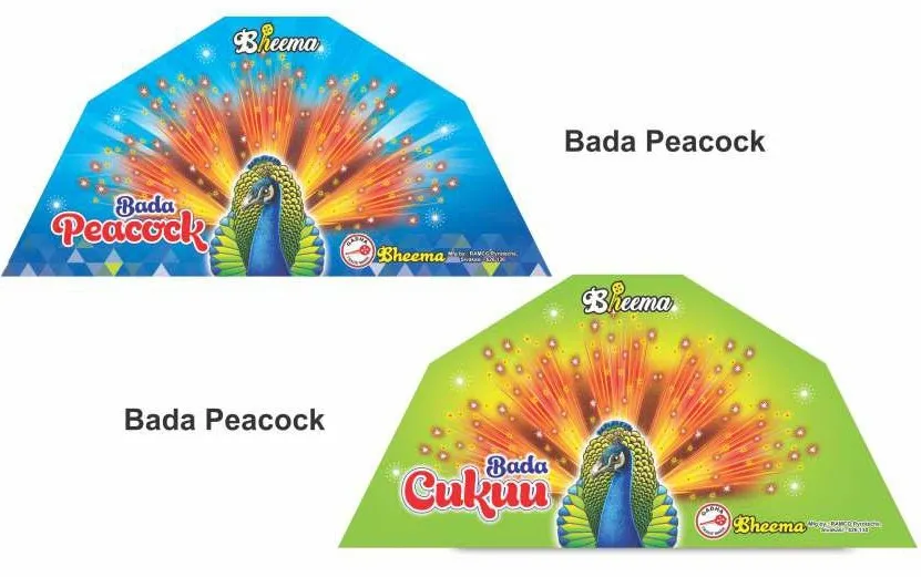 BADA MEGA PEACOCK (SILVER CRACKLING) (5 PCS)